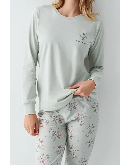 ieg™ RolyPoly 3703-S Kadın Uzun Kol Pijama Takım