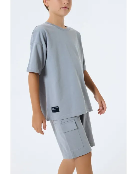 ieg™ RolyPoly 3765-G Erkek Garson Kargo Bermuda Takım