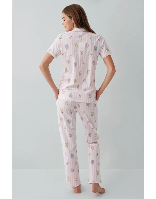 ieg™ RolyPoly 3809-S Kadın Gömlek Pijama Takım