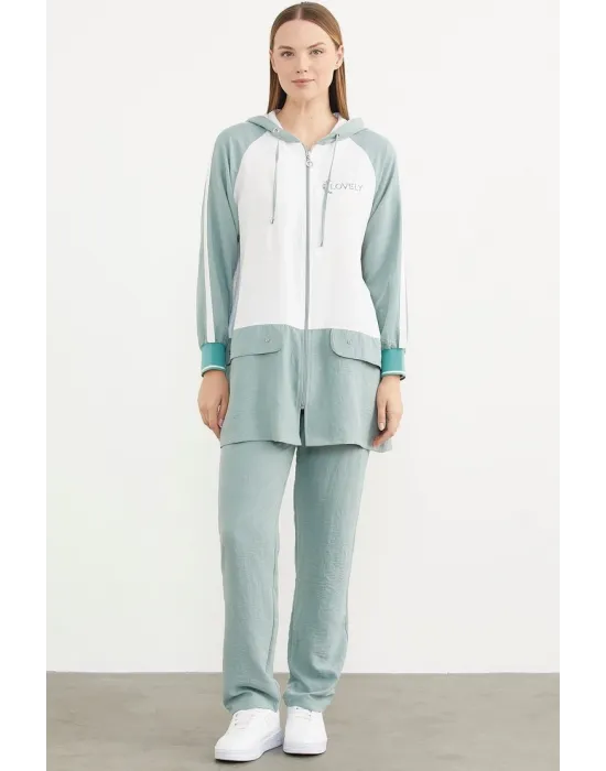 ieg™ Sementa 76318 Fermuarlı Tunik Krep Takım