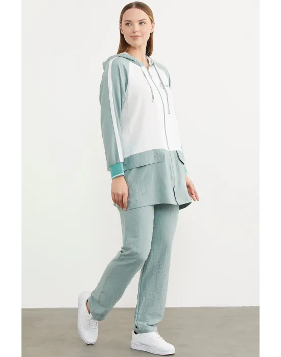 ieg™ Sementa 76318 Fermuarlı Tunik Krep Takım
