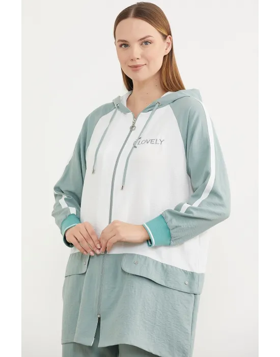 ieg™ Sementa 76318 Fermuarlı Tunik Krep Takım