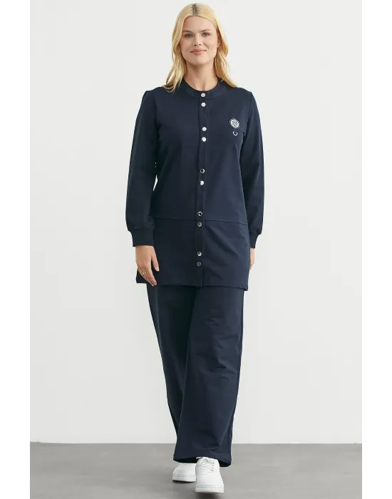 ieg™ Sementa 76510 Çıtçıtlı Tunik Boy Eşofman Takım