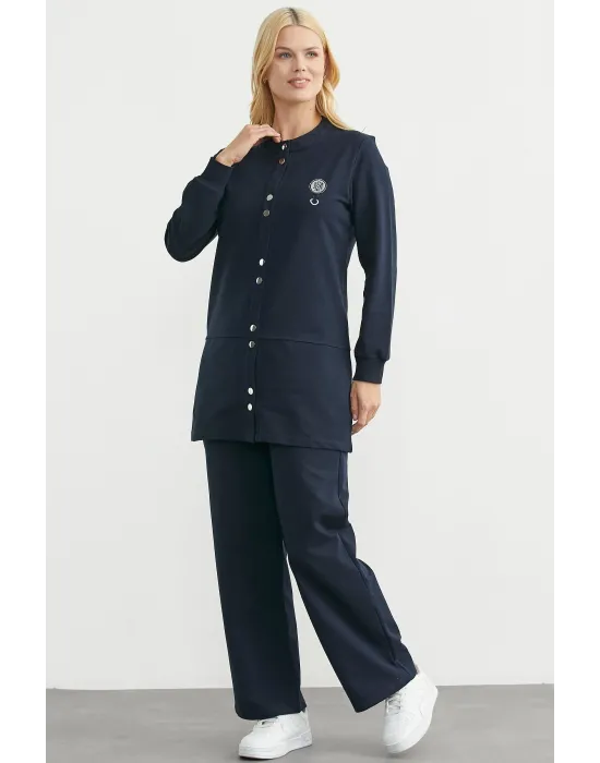 ieg™ Sementa 76510 Çıtçıtlı Tunik Boy Eşofman Takım