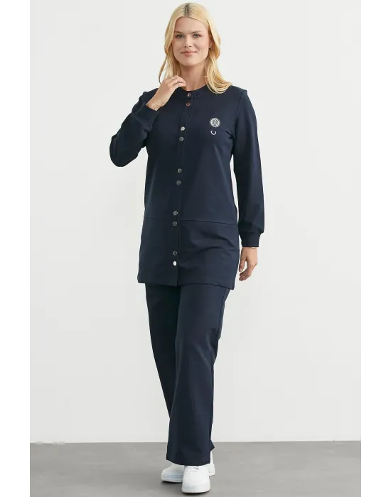 ieg™ Sementa 76510 Çıtçıtlı Tunik Boy Eşofman Takım