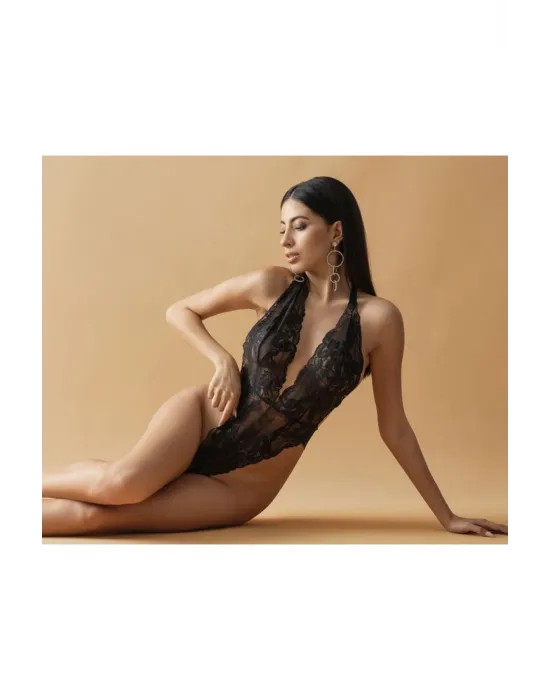 ieg™ Siyah Dantelli Fantezi Bodysuit - 857