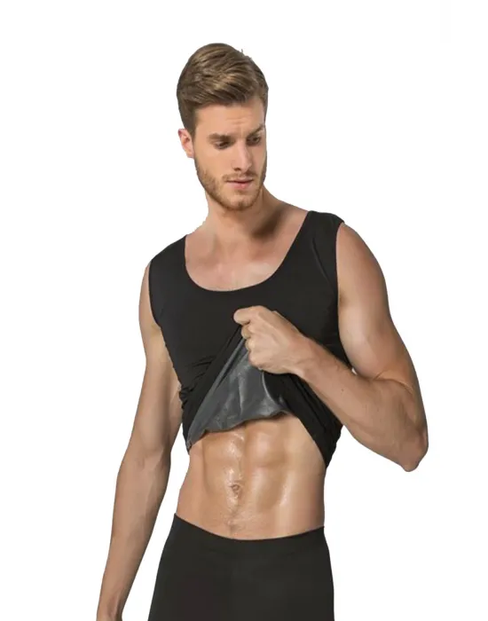 ieg™ Siyah Erkek Termal Sauna Atlet - 744