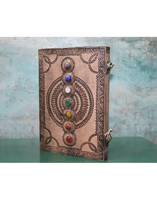 Taşlı Deri Defter Model 13