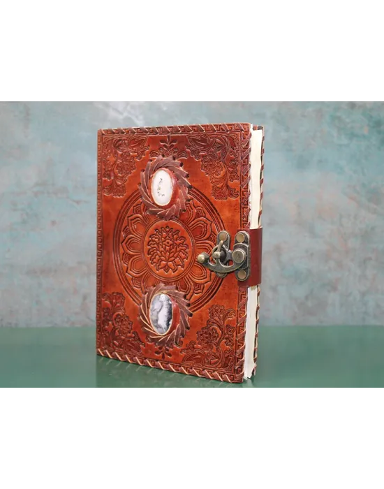 Taşlı Deri Defter Model 2