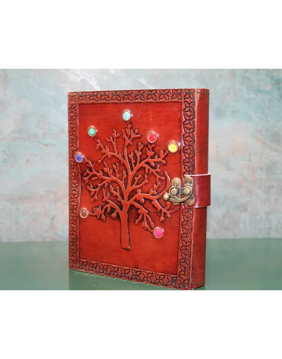 Taşlı Deri Defter Model 6