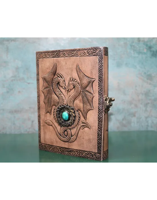 Taşlı Deri Defter Model 8