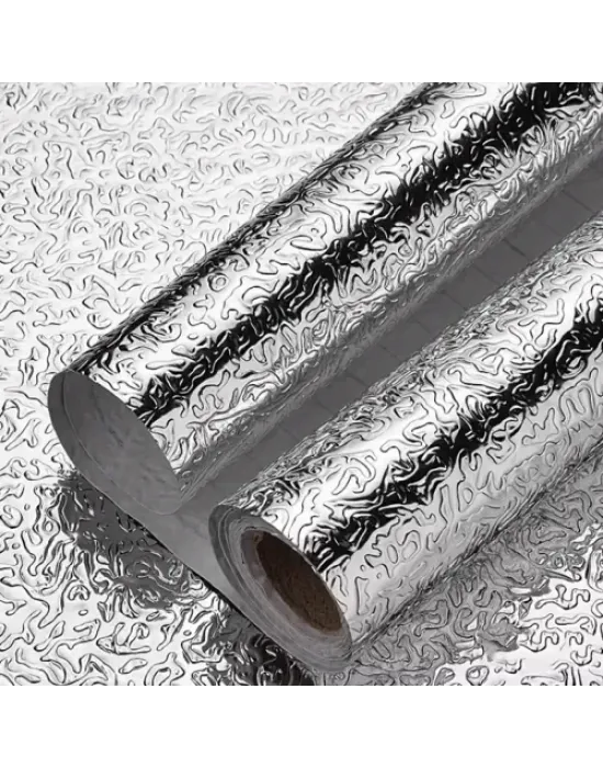 Yapışkanlı Mutfak Folyo Gümüş 40 cm x 10 m