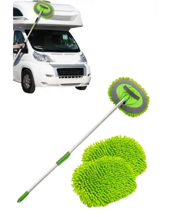 ieg™  Yedek Mikrofiber Bezli Oto Yıkama Mop Seti