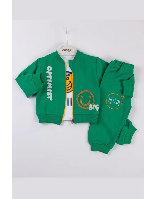 iegiyim™ Optimist Nakışlı Erkek Bebek Takım