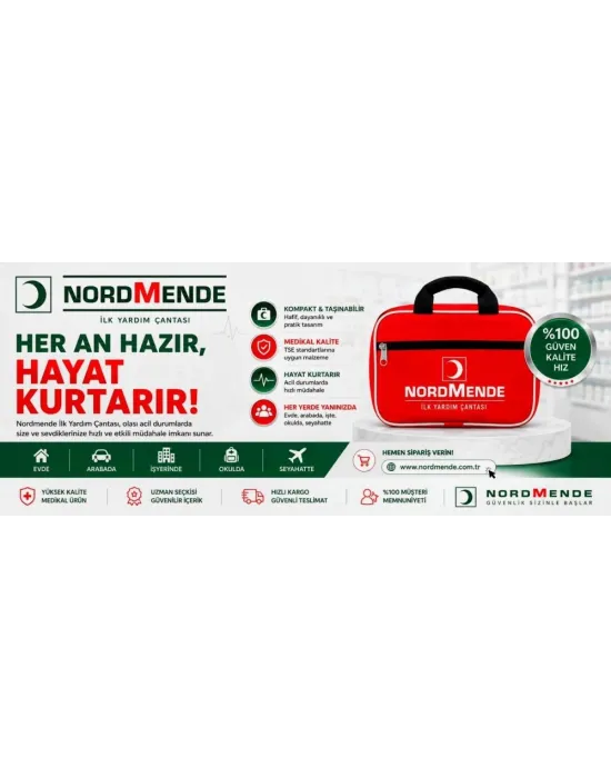 İlk Yardım Çantası Acil Müdahale Seti – Araç, Ev, Ofis Ve Seyahat İçin