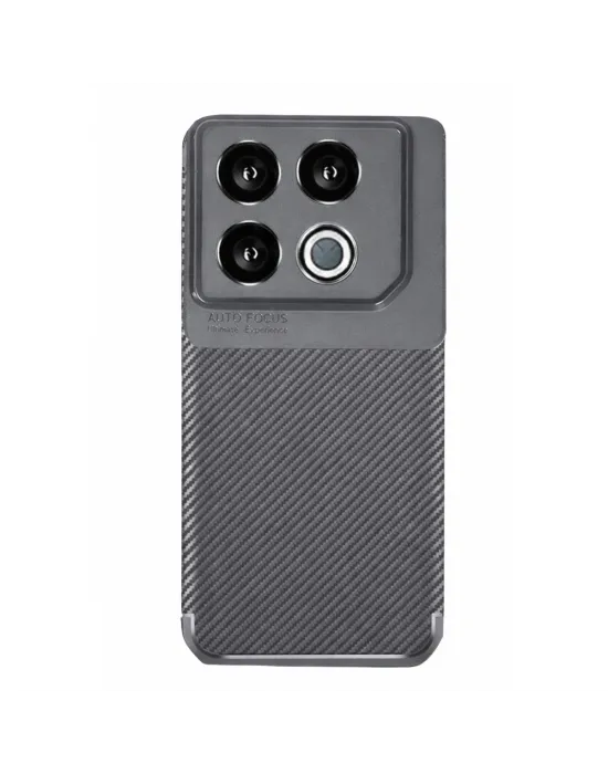 İnfinix Gt 20 Pro Kılıf Auto Focus Karbon Kapak - Gri