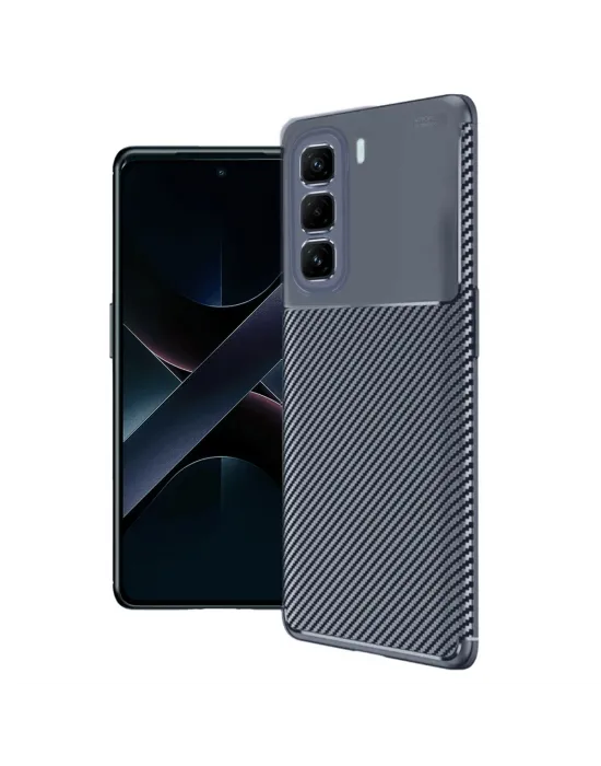 İnfinix Hot 50 Pro Plus 4g Auto Focus Karbon Kapak - Lacivert