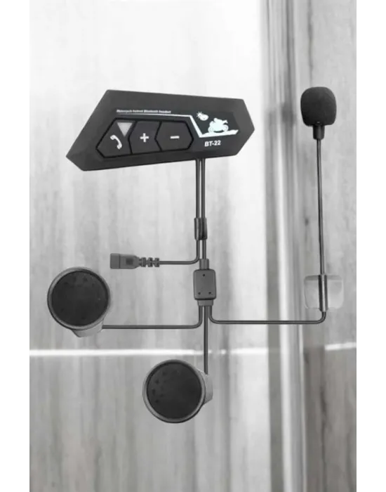 İnterkom Intercom Kask Kulaklık Bt22 Bluetooth Motosiklet Kulaklık 5.0 Bluetooth