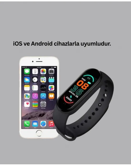 İos Ve Android Uyumlu Akıllı Bileklik – Çok Fonksiyonlu Kullanım