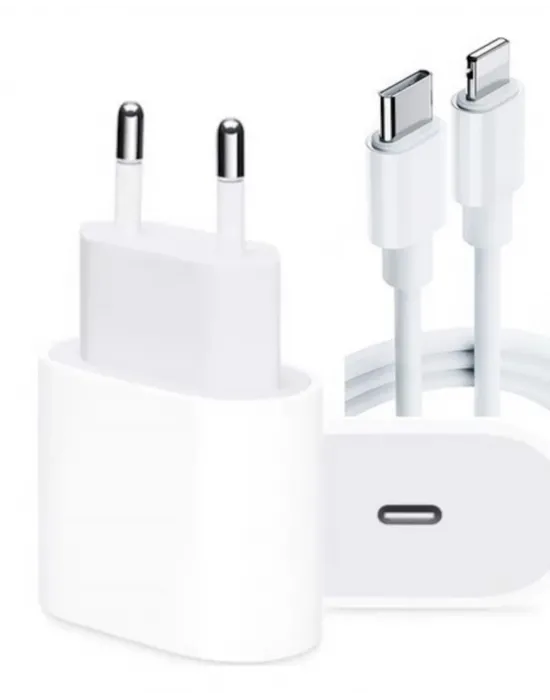 İphone 14 13 12 11 Xr Xs Max 20w Lightning Şarj Adaptörü Kablo Dahil