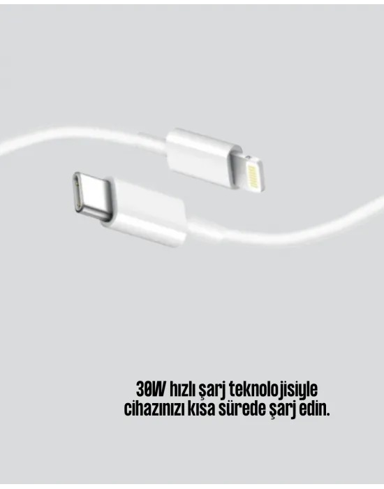 İphone İpad Airpods Uyumlu 30w Type-c To Lightning Kablo