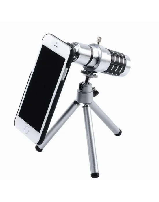 İphone5,5s,i̇phone4.4s Için Alüminyum 14x Optik Zoom Yakından Görüntü çekme Dürbün