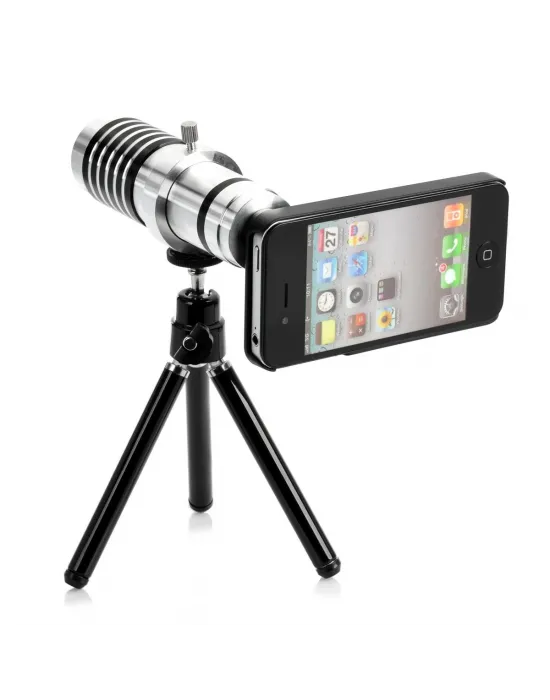 İphone5,5s,i̇phone4.4s Için Alüminyum 14x Optik Zoom Yakından Görüntü çekme Dürbün