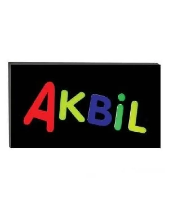Işıklı Tak Çalıştır Hazır Tabela Akbil