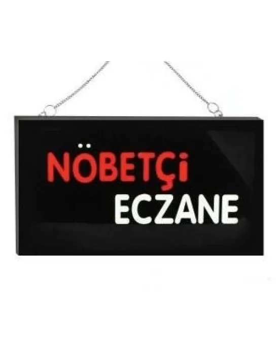 Işıklı Tak Çalıştır Hazır Tabela Nöbetçi Eczane