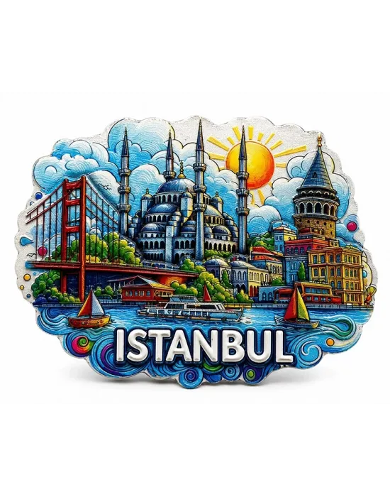 İstanbul Temalı Silikon Buzdolapı Süsü Magnet Alk5373