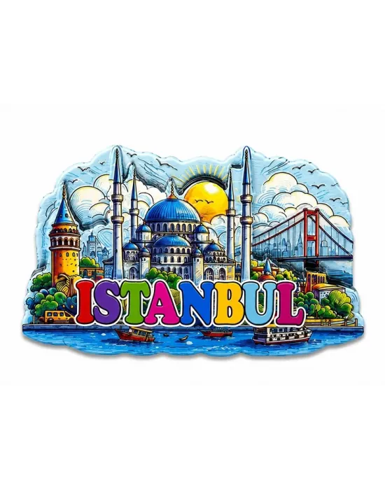 İstanbul Temalı Silikon Buzdolapı Süsü Magnet Alk5374