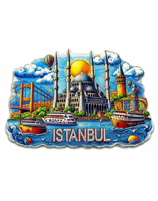 İstanbul Temalı Silikon Buzdolapı Süsü Magnet Alk5375