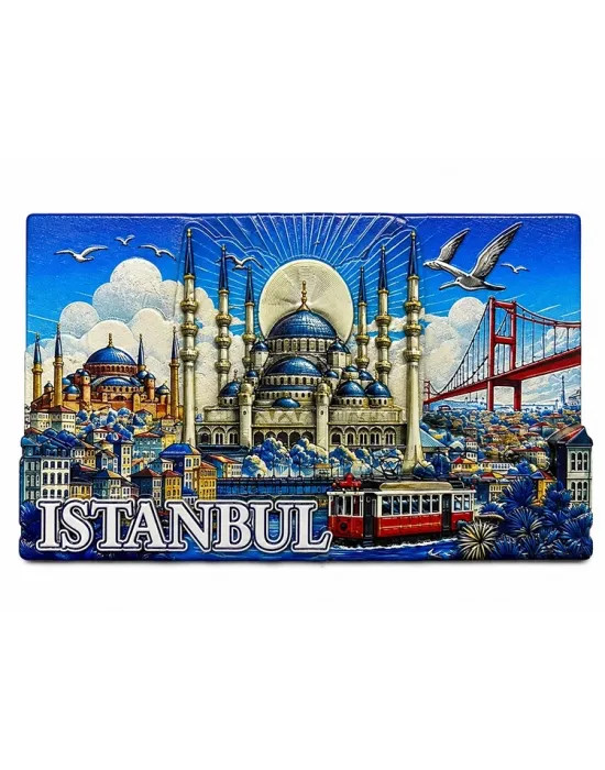 İstanbul Temalı Silikon Buzdolapı Süsü Magnet Alk5379
