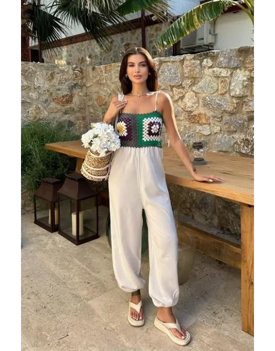 Jasmin Süzüneli Keten Tulum 1280-08