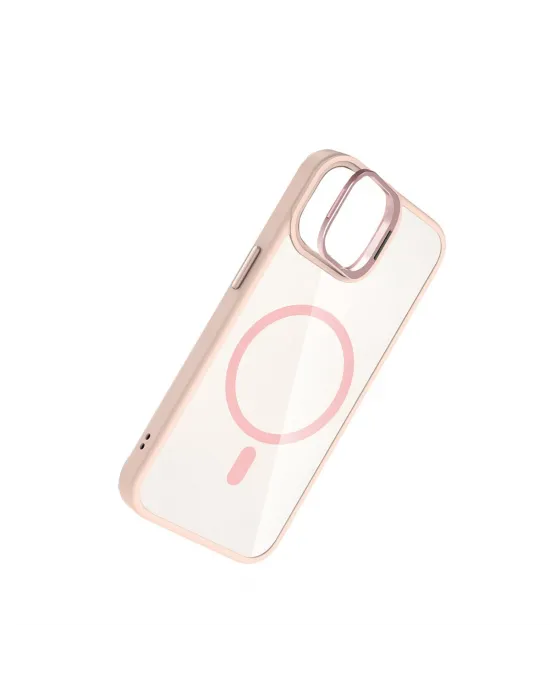 Joko Apple İphone 11 Remim Lensli Magsafe Standlı Kapak - Pembe