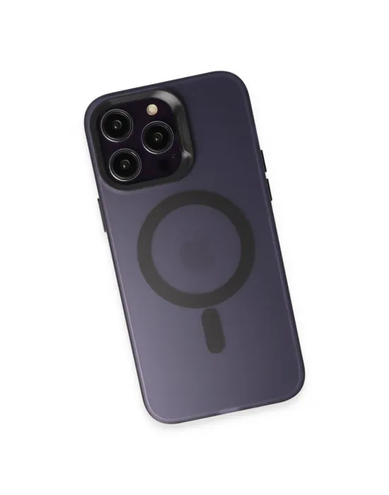 Joko Apple İphone 14 Pro Max Kılıf Mateks Magsafe Kapak - Derin Mor