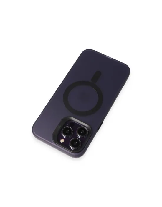 Joko Apple İphone 14 Pro Max Kılıf Mateks Magsafe Kapak - Derin Mor