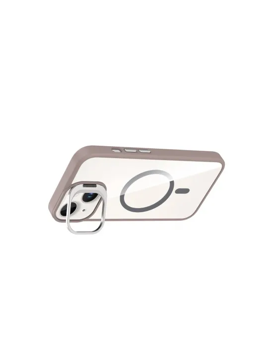 Joko Apple İphone 14 Remim Lensli Magsafe Standlı Kapak - Titan Gri
