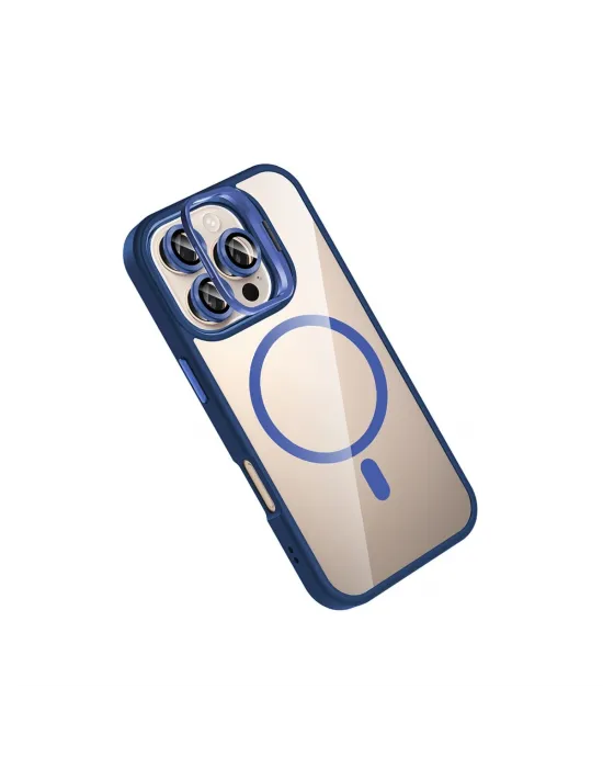 Joko Apple İphone 16 Pro Max Remim Lensli Magsafe Standlı Kapak - Lacivert