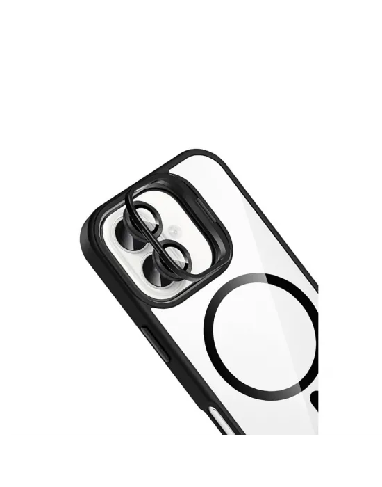 Joko Apple İphone 16 Remim Lensli Magsafe Standlı Kapak - Siyah