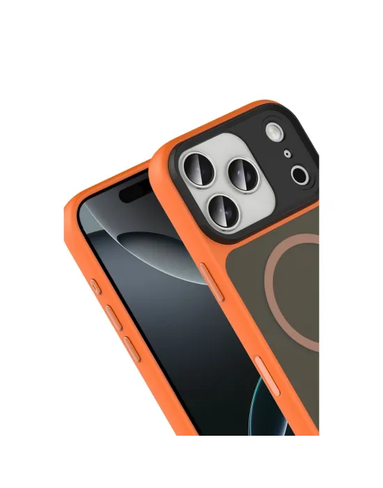 Joko Apple İphone 17 Pro Megane Magsafe Kapak - Turuncu