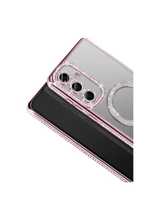 Joko Samsung Galaxy A57 5g Joke Simli Magneticsafe Kılıf - Pembe