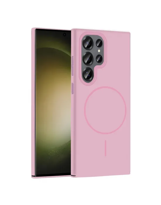Joko Samsung Galaxy S23 Ultra Broş Magsafe Kapak - Pembe