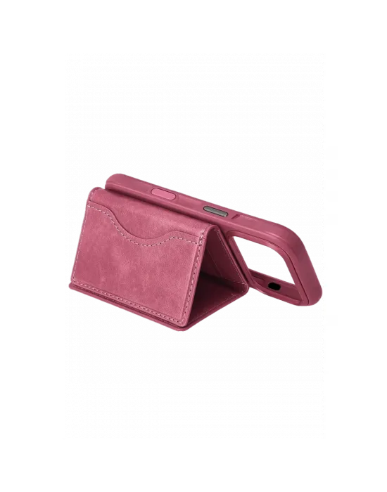 Joko Tema Magsafe Deri Kartlık - Pembe