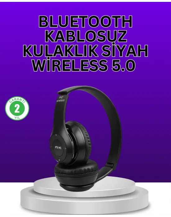 Kablolu & Kablosuz Kullanım Seçeneği Sunan Stereo Bluetooth Kulaklık