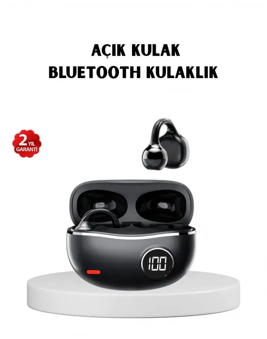 Kablosuz Açık Kulak Kulaklık Bluetooth 5.4 Type-c Hızlı Şarj 30 Saat
