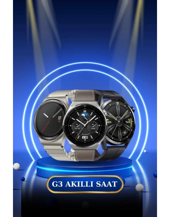 Kablosuz Bluetooth Bağlantılı Kulaklık Ve Dokunmatik Ekran Akıllı Saat Arama Cevaplama