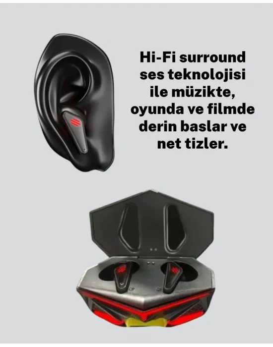 Kablosuz Bluetooth Gaming Kulaklık Led Işıklı