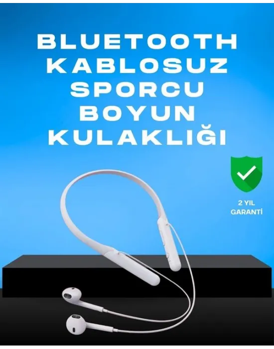 Kablosuz Bluetooth Kulaklık – Boyun Askılı, 100 Saat Pil Ömrü
