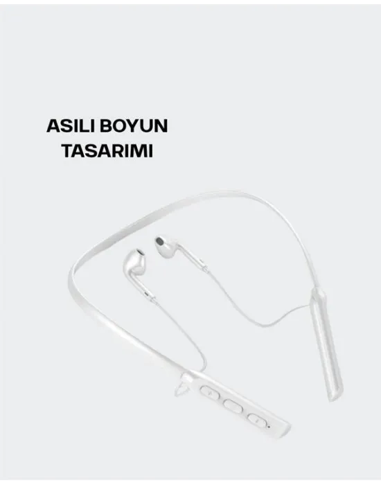 Kablosuz Bluetooth Kulaklık – Boyun Askılı, 100 Saat Pil Ömrü